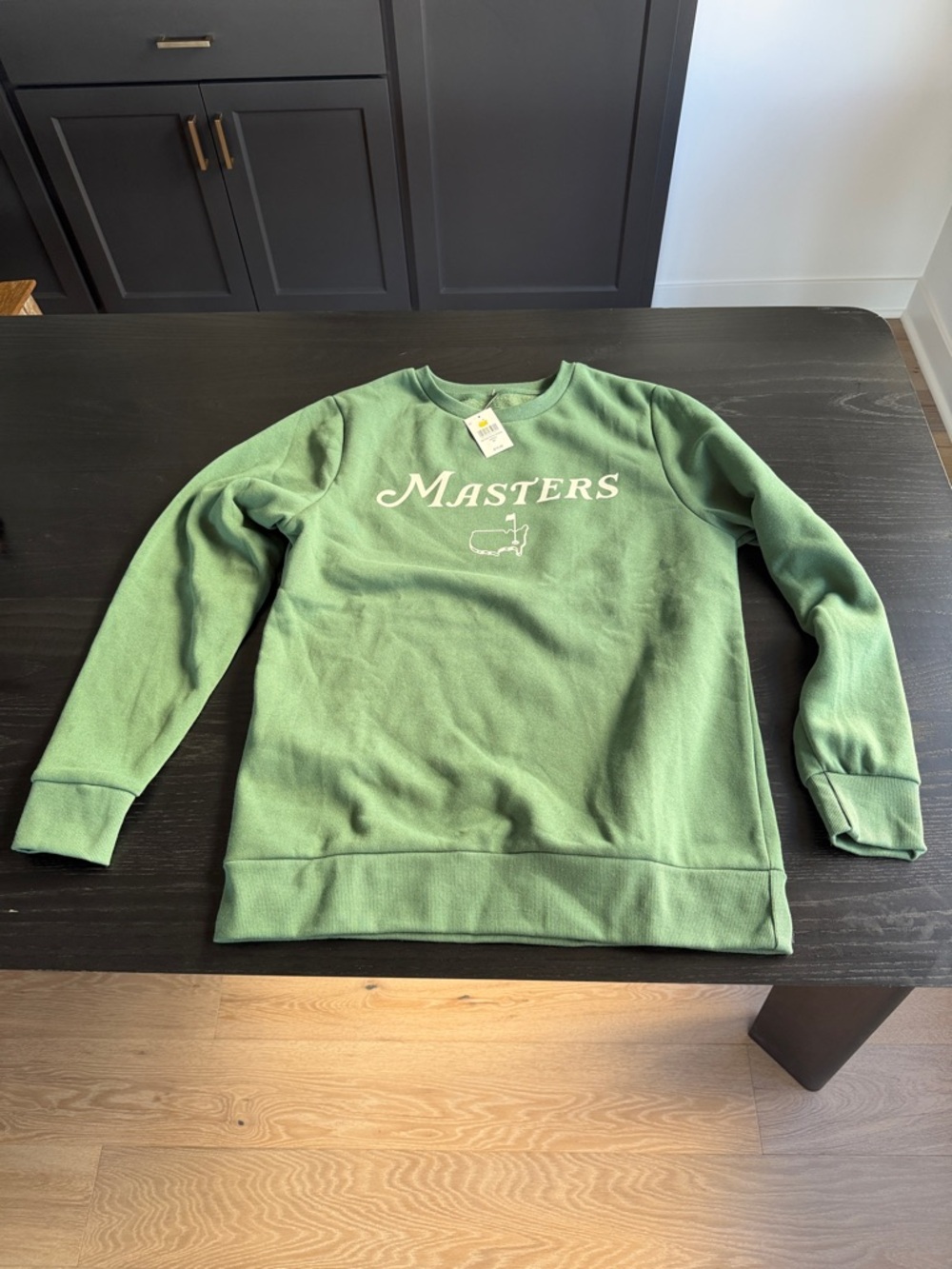 Masters Green Crewneck Sweatshirt with White Logo
